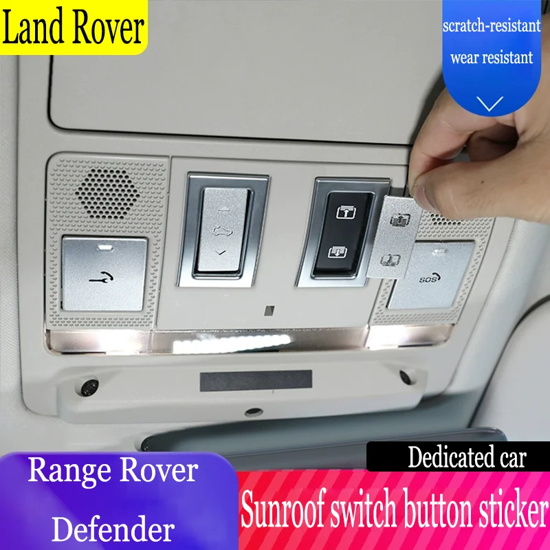 

Decorative Sticker For Sunroof Switch Button FOR Defender Range Rover Sport Autobiography Velar Evoque