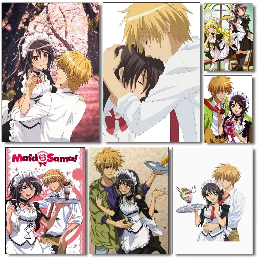 1pc Japanese Anime Maid Sama Classic Movie Poster Self-adhesive Art Waterproof Paper Sticker Coffee House Bar Room Wall Decor