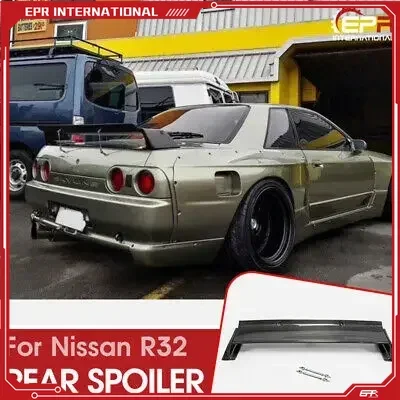 

Car accessories For Nissan R32 Skyline GTR RB Style Carbon Fiber Rear Spoiler Wing Exterior Body kit (Include support rod)
