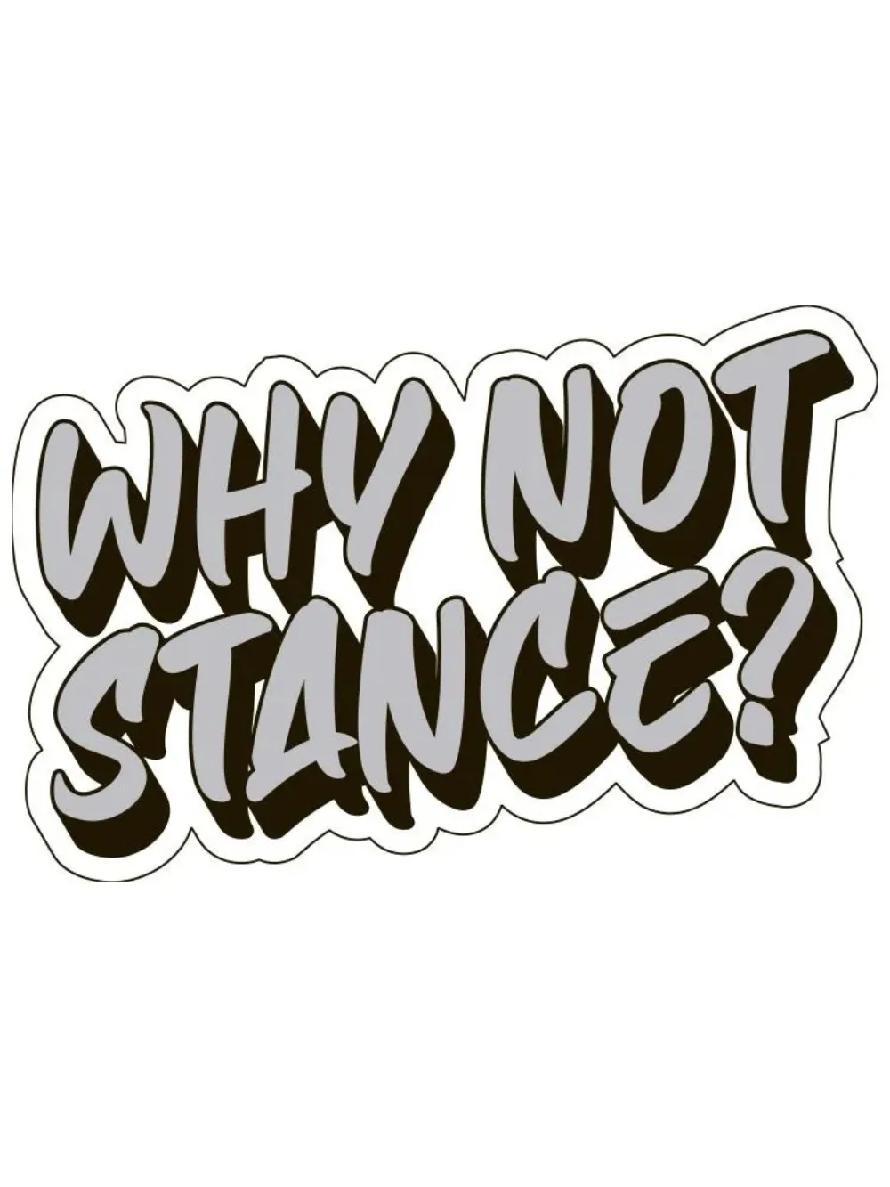 

Sticker WHYNOT STANCE Scratch-proof Sticker Camper Van Bike Decals Outdoor Custom Suv