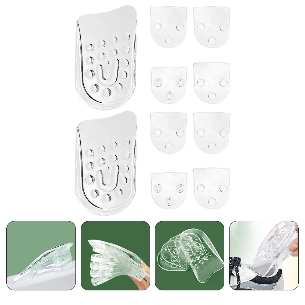 

Height Increase Insoles Invisible Heel Lift Inserts Adjustable Shoe Cushion Pads For Men Women Lightweight Breathable Shock