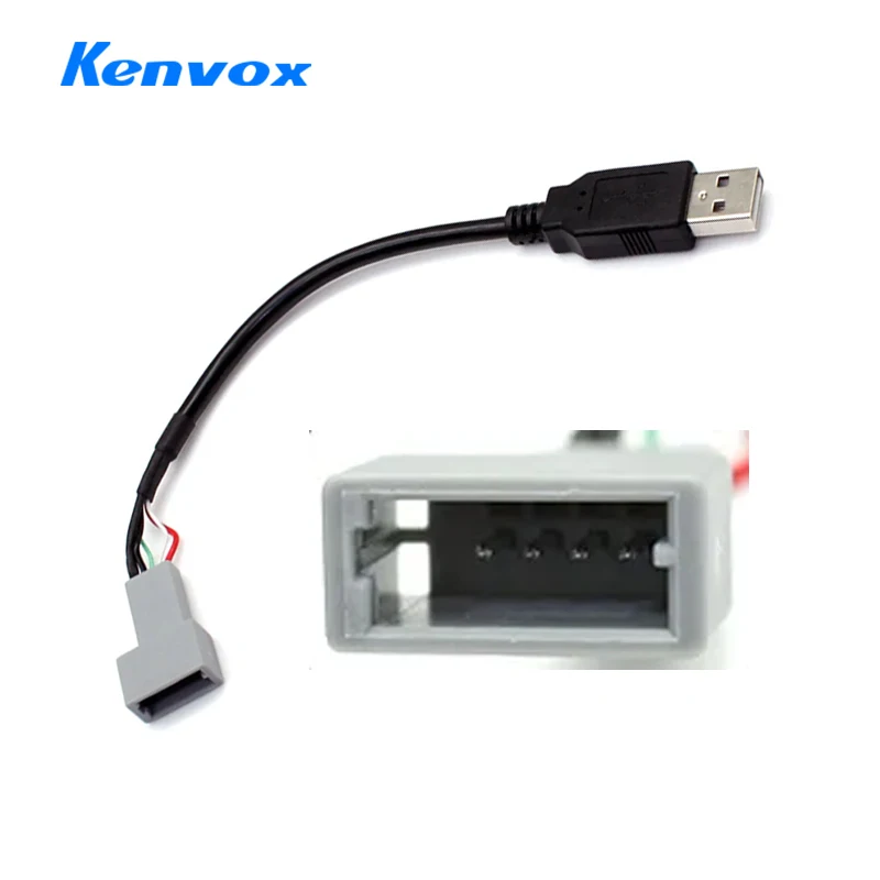 Picture 4: 4 Pin USB Interface Cable For Hyundai For Kia USB Conector Female To Male For Android Multimedia Adapter