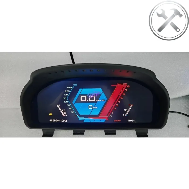 12.3 LINUX LCD Digital Instrument Cluster Dashboard Speedometer Auto Interior Upgrade for   5 6 7 Series GT F07 F10 F11 F18 F06