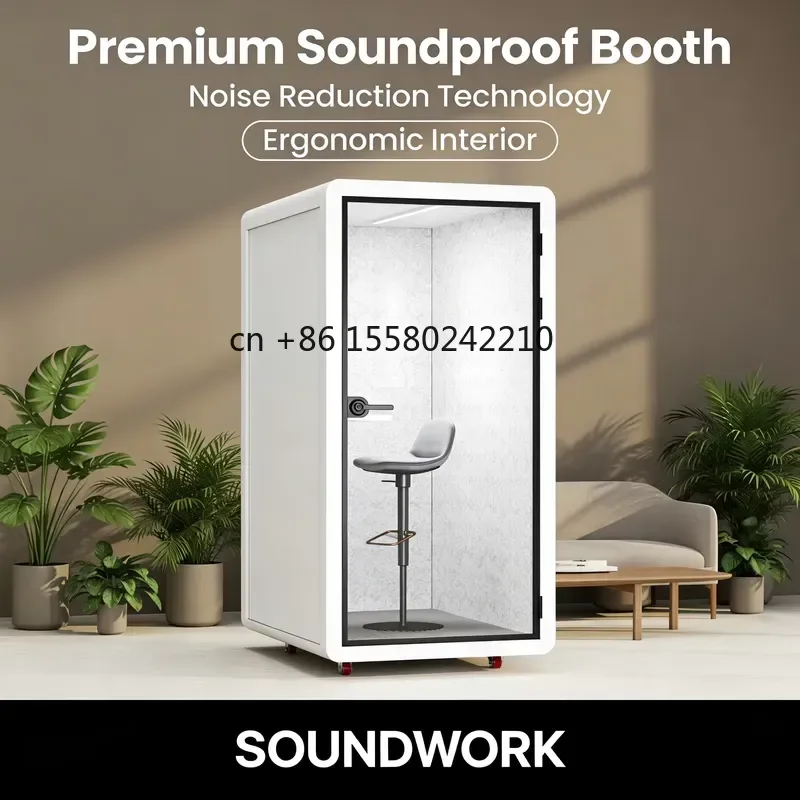 2026 hot Modern Modular Privacy Soundproof Office Pods Movable Work Room Phone Booth Cabin Silent Meeting Cabin Stylish