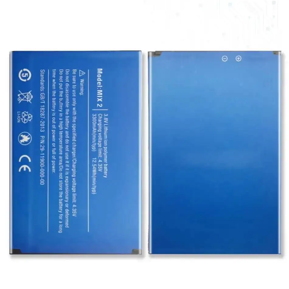 

For Ulefone Mix 2 Safe Mobile Phone Battery 3300Mah