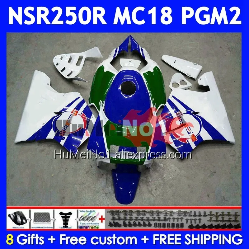 Body For HONDA NSR250R NS250 NSR 250 R NSR 250R 1988 1989 14No.14 MC16 MC18 PGM2 NSR250 RR NSR250RR 88 89 Fairings Blue green