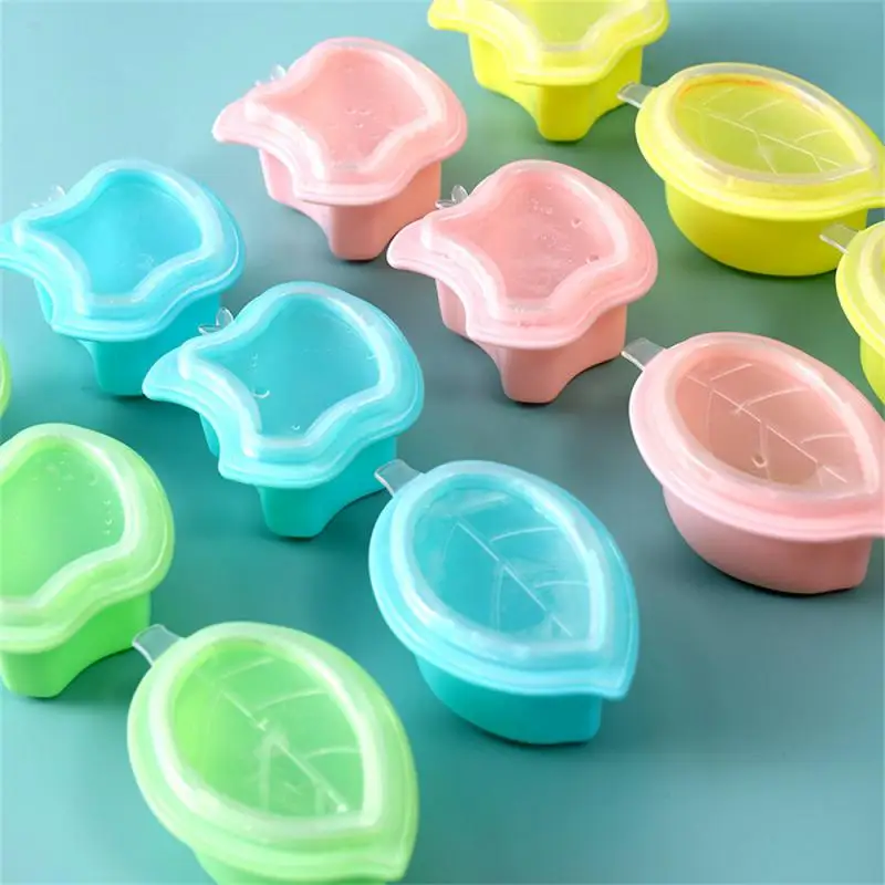 Homemade Ice Lolly Moulds Single Self-made Creative Kitchen Accessories Mold Leaf Shape Popsicle Mold Press