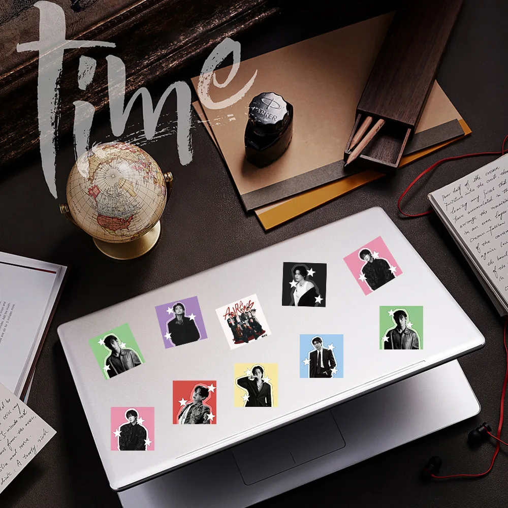 K-pop BTS Star Decorative Sticker Roll 500Pcs DIY Journal Diary Stickers for Luggage Laptop Phone Case Fans Collectible Gift