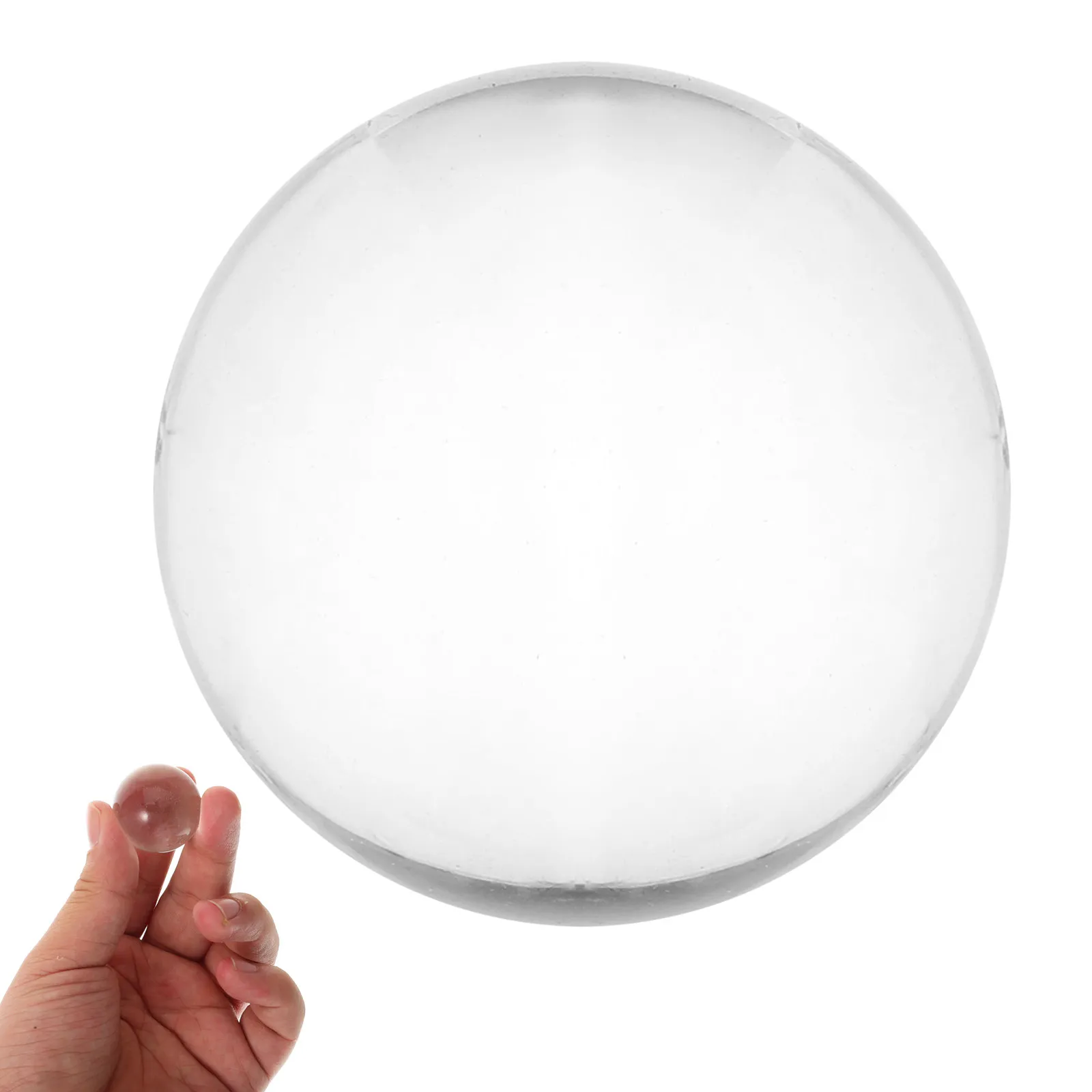 3Cm Crystal Ball Photography Prop Transparent White Glass Sphere Ideal for Meditation Feng Shui Office Home Decoration