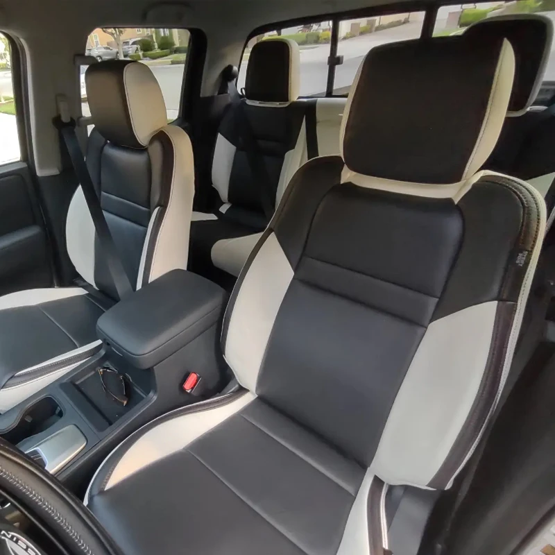 

Customize Fit Accessories Car Seat Covers Nappa Leather for 2005-2021 Nissan Frontier Crew Cab 5 Seats Full Set