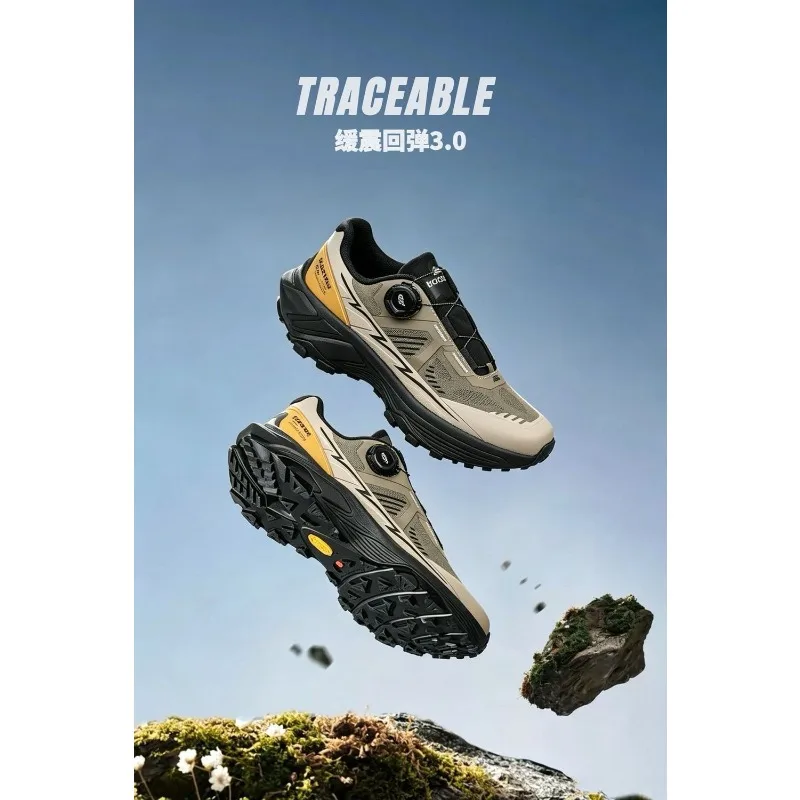 Original Brand Comfortable Non-Slip Mountain Climbing Footwear Designer Quick Lacing Trekking Sneaker Unisex Outdoor Hiking Shoe