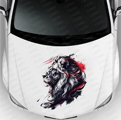 Lion is fierce animal Car hood side sticker vinyl racing paint accessories self adhesive painting for truck suv car decal
