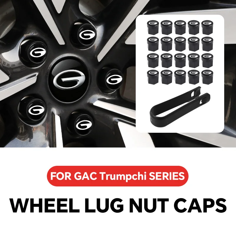 

20PCS Car Wheel Caps Bolts For GAC Trumpchi M8 GS4 GS4 MAX GS3 GS8 M6 Tire Nut Caps Car Wheel Lug Nut Car Tire Screw Cap