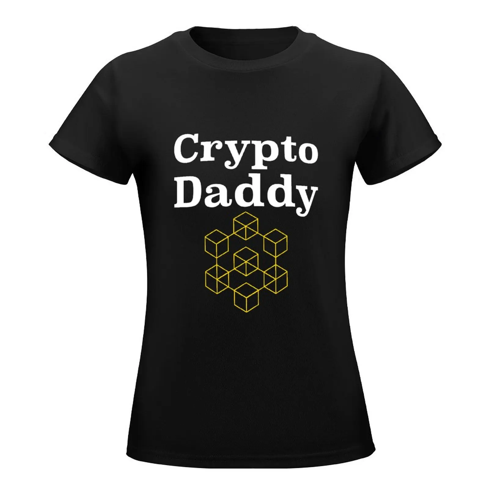 Crypto Daddy Crypto Currency Father Bitcoin Geek T-Shirt summer top oversized Aesthetic clothing Women clothing