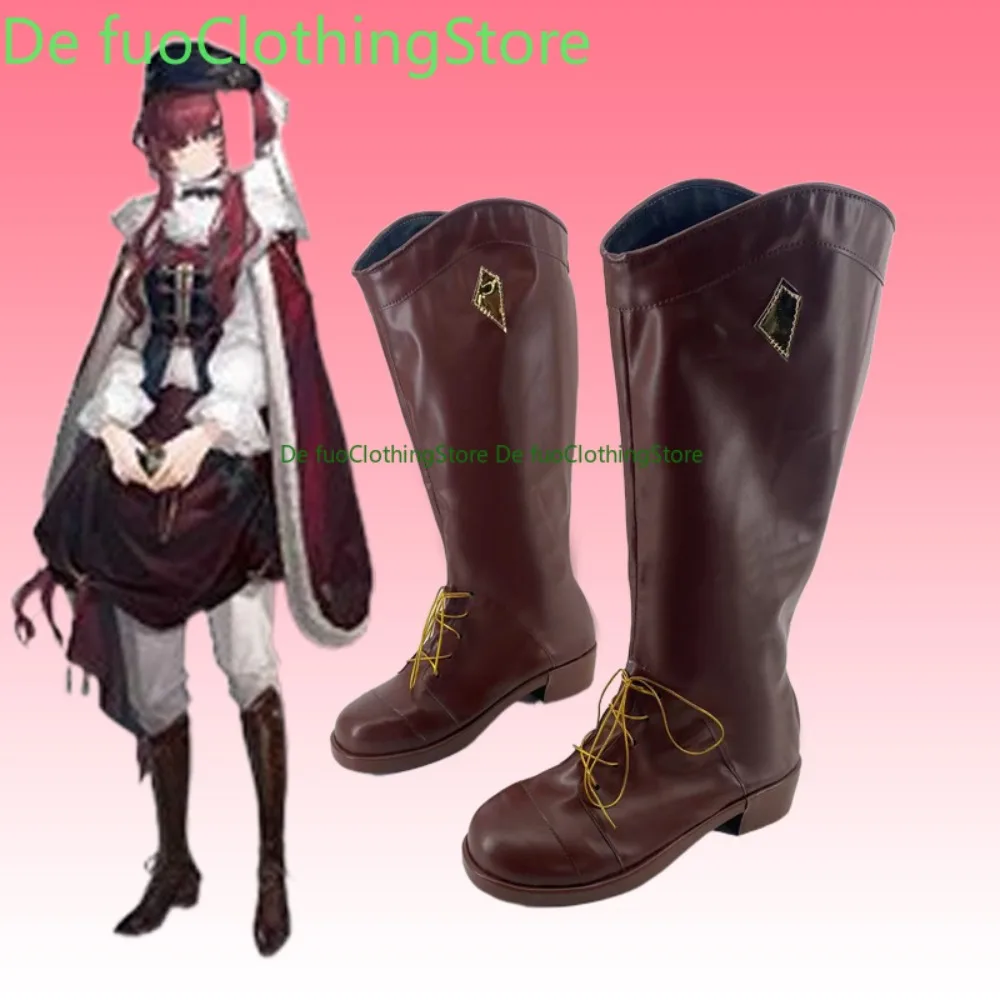 DefuoClothing Yenissey Cosplay Sapatos Botas de convenção de anime ﻿   Sapatos e botas de dramatização de jogo de anime para festa de Halloween