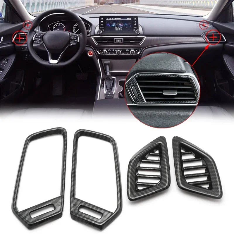 Car Dashboard Air Outlet Frame Cover Air Conditioner Vent Cover Trim For Honda Accord 10th Gen Interior Accessories 2018-2022