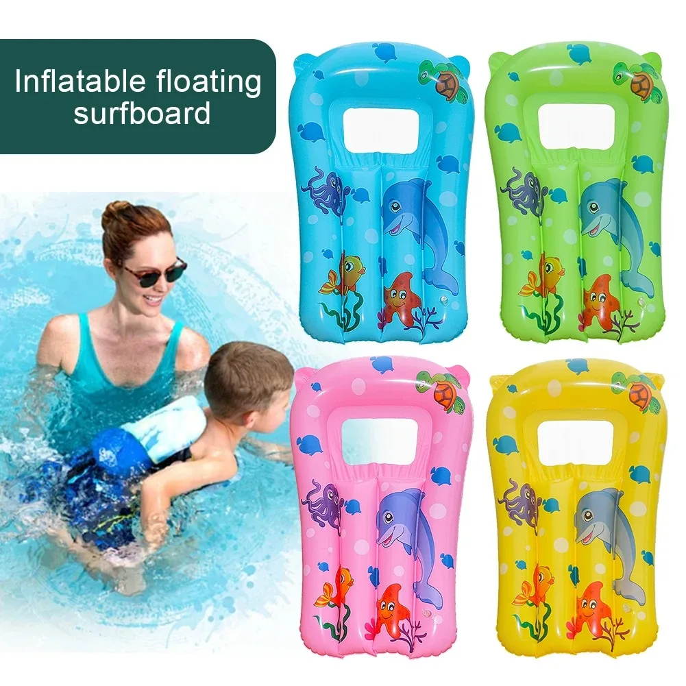 Kids Cartoon Inflatable Pool Floating Seat Swimming Ring Water Hammock Swimming Circle Pool Bathtub Accessories Water Play