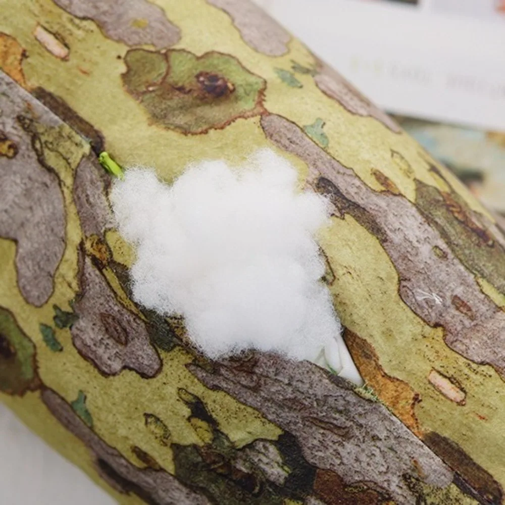 Ginkgo Tree Simulation Tree Stump Pillow Soft Simulation Appearance Plush Pillow Tree Stump Shape Soft Seat Cushion Gift