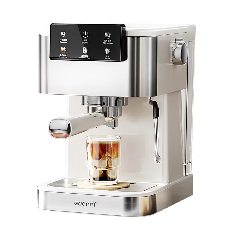 Compact Semi Automatic Espresso Coffee Machine Built in Milk Frother Rich Crema Home Use Coffee Maker Gift for Coffee Lovers