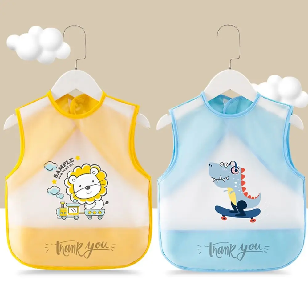 New TPU Apron Waterproof Sleeveless Smock Bib Soft Touch Dirt Proof Apron for Girls and Boys