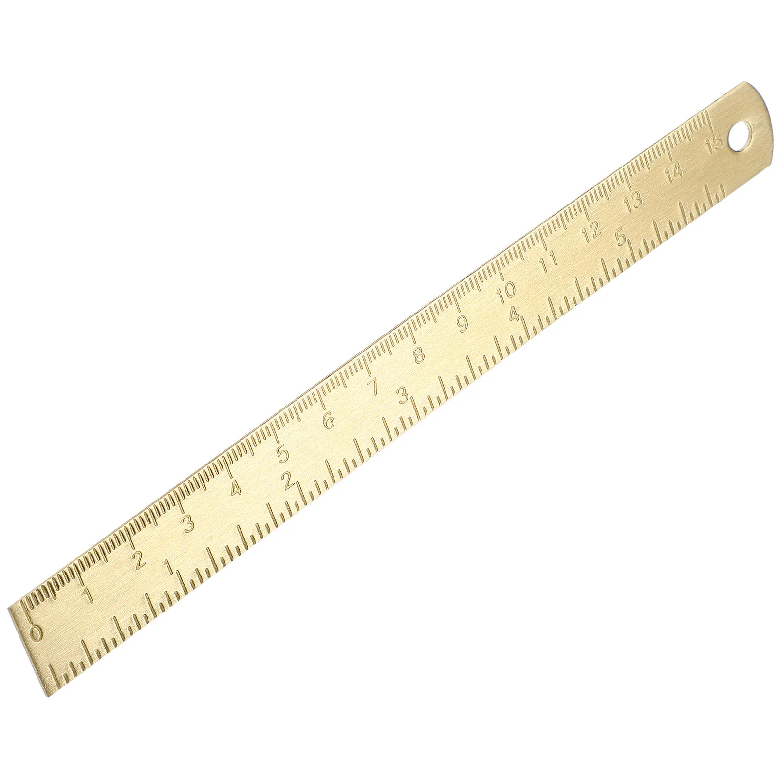 Brass Scale Ruler Tool Professional Drafting Drawing Golden Multi-functional Office