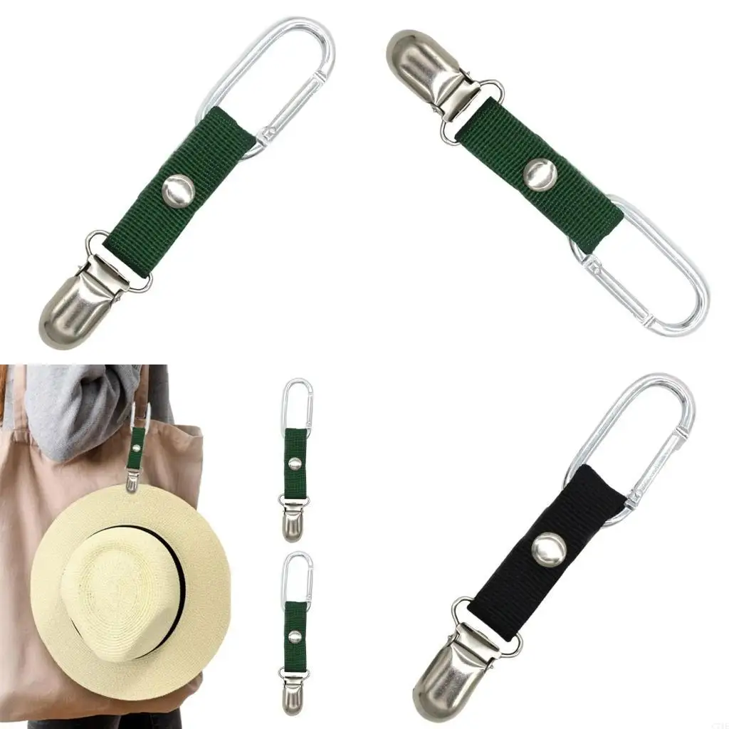 1 Pair Stylish Hat Clip Luggage Hat Clip Multifunctional Backpack Luggage Hat Companion Clip Suitable for Travel Luggage