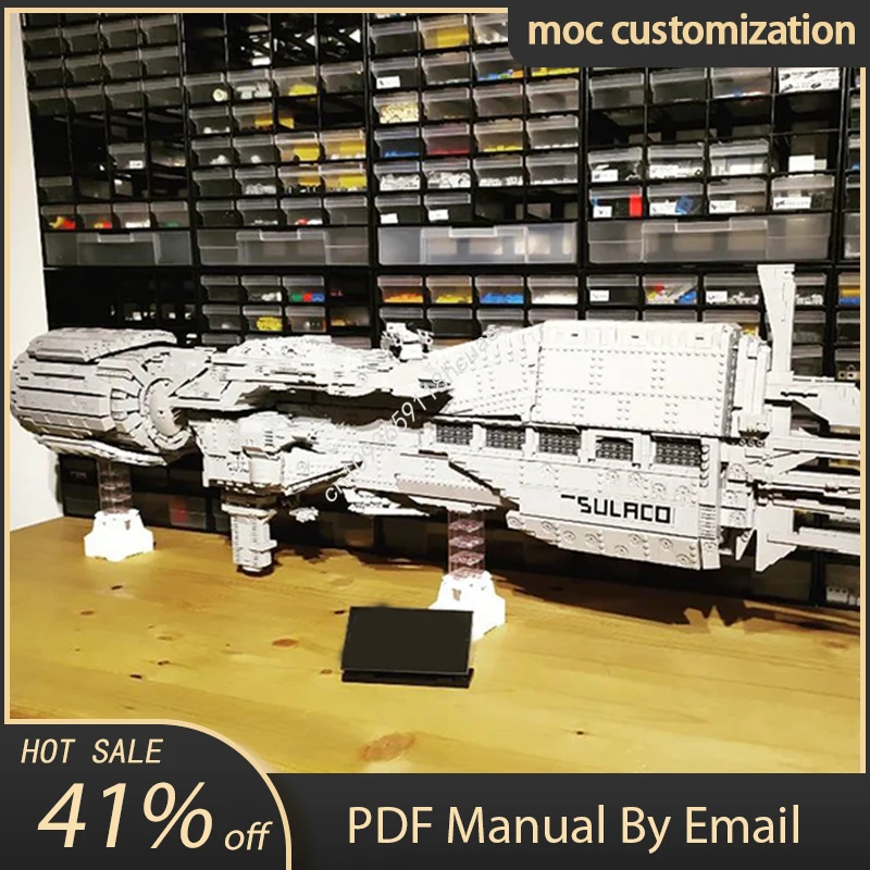 

9737PCS MOC USS SULACO 9816 Space Model Building Block Diy Creative Assembly Educational Bricks Toys Kid Gift