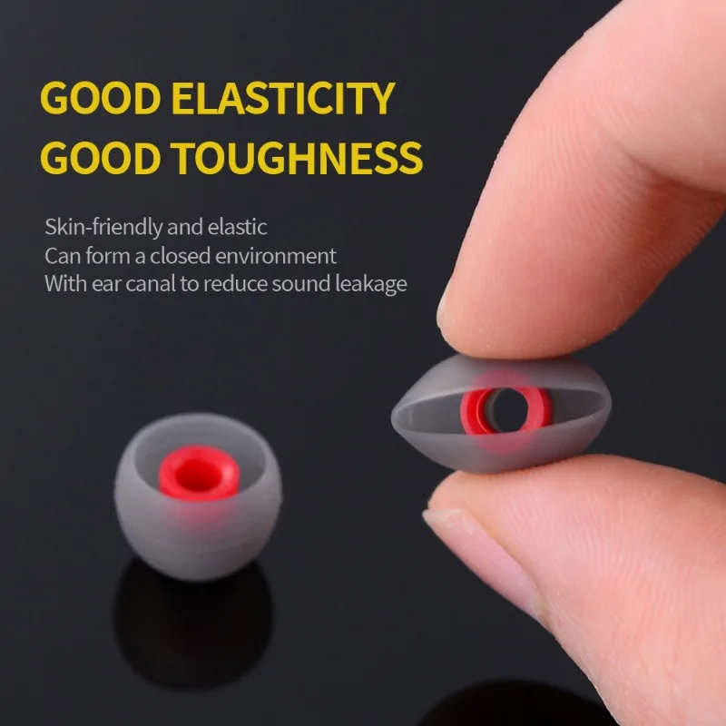 1/3Pairs Replacement Eartips Wired Earphone Silicone Earbuds Caps Cover Headphone Accessories Anti Noise Earplugs S M L Ear Plug