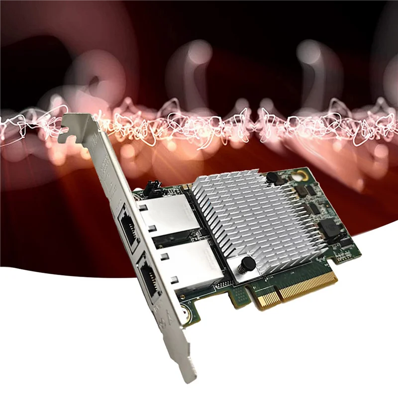 

A37T-2X 10G Double Port Ethernet Network Card X540-T2 PCIE-X8 X16 Nework Extend Adapter Support For Synology NAS