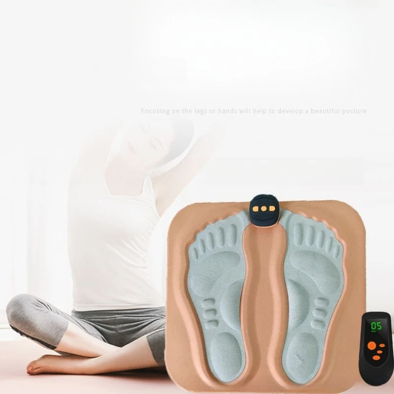 Portable Travel Smart EMS Foot Massager Microcurrent Pulse Massage Relieve Leg Muscle With Hot Compress Foot Sole Massager