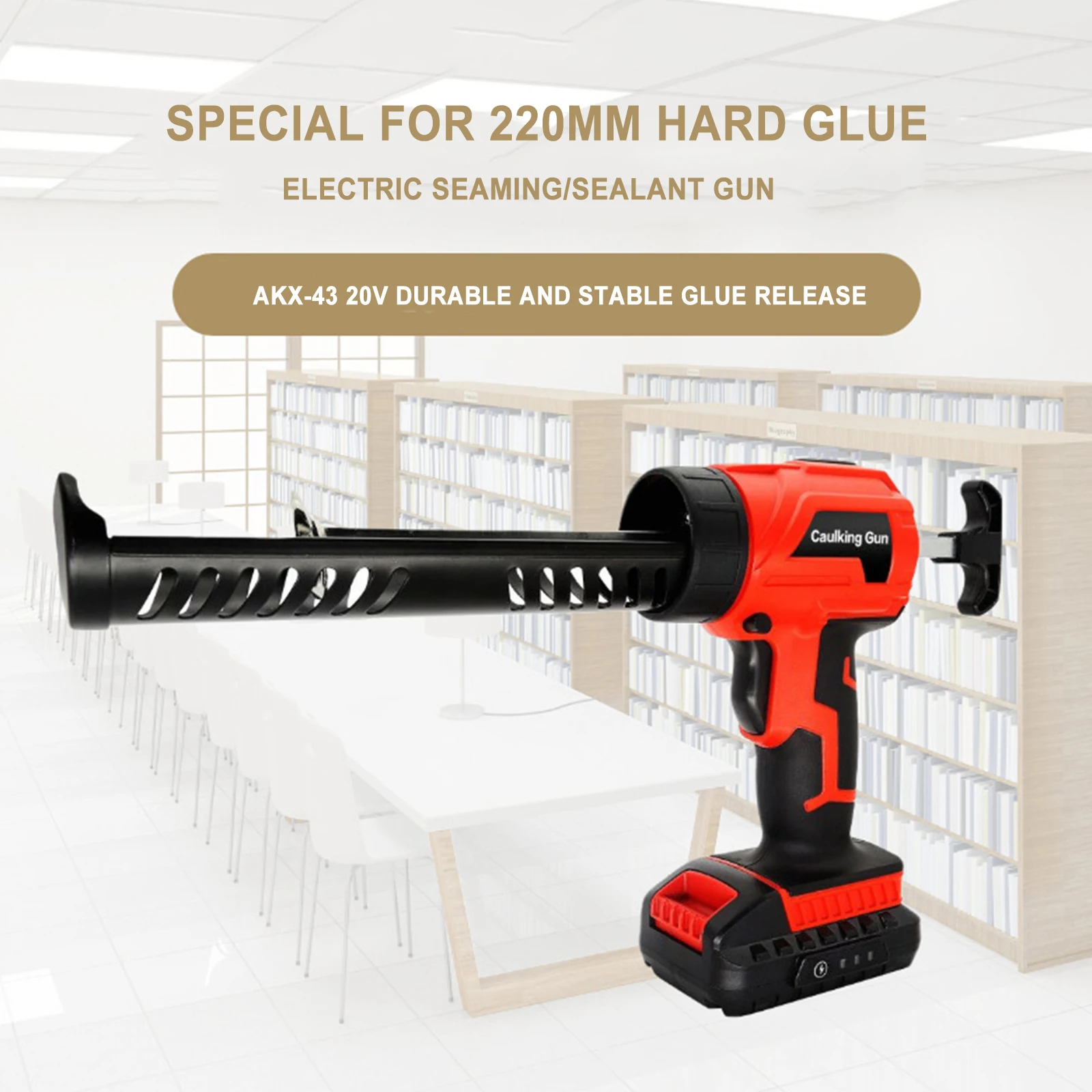 Electric Glass Caulking Gun Home Sealant Gun Wireless Caulking Gun Electric Glue Gun DIY Power Tools