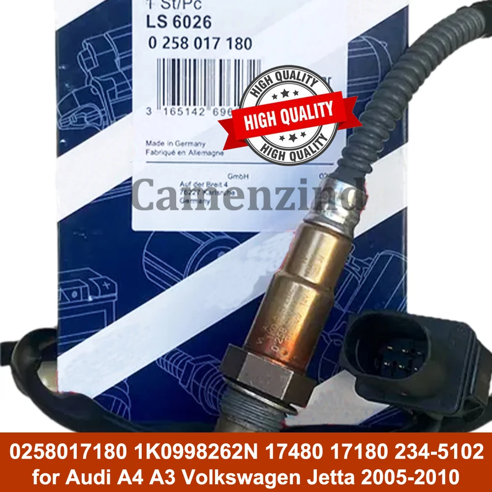 

1K0998262N 17480 17180 0258017180 234-5102 Новый широкополосный датчик кислорода лямбда для Audi A4 A3 Volkswagen Jetta Passat 2005-2010