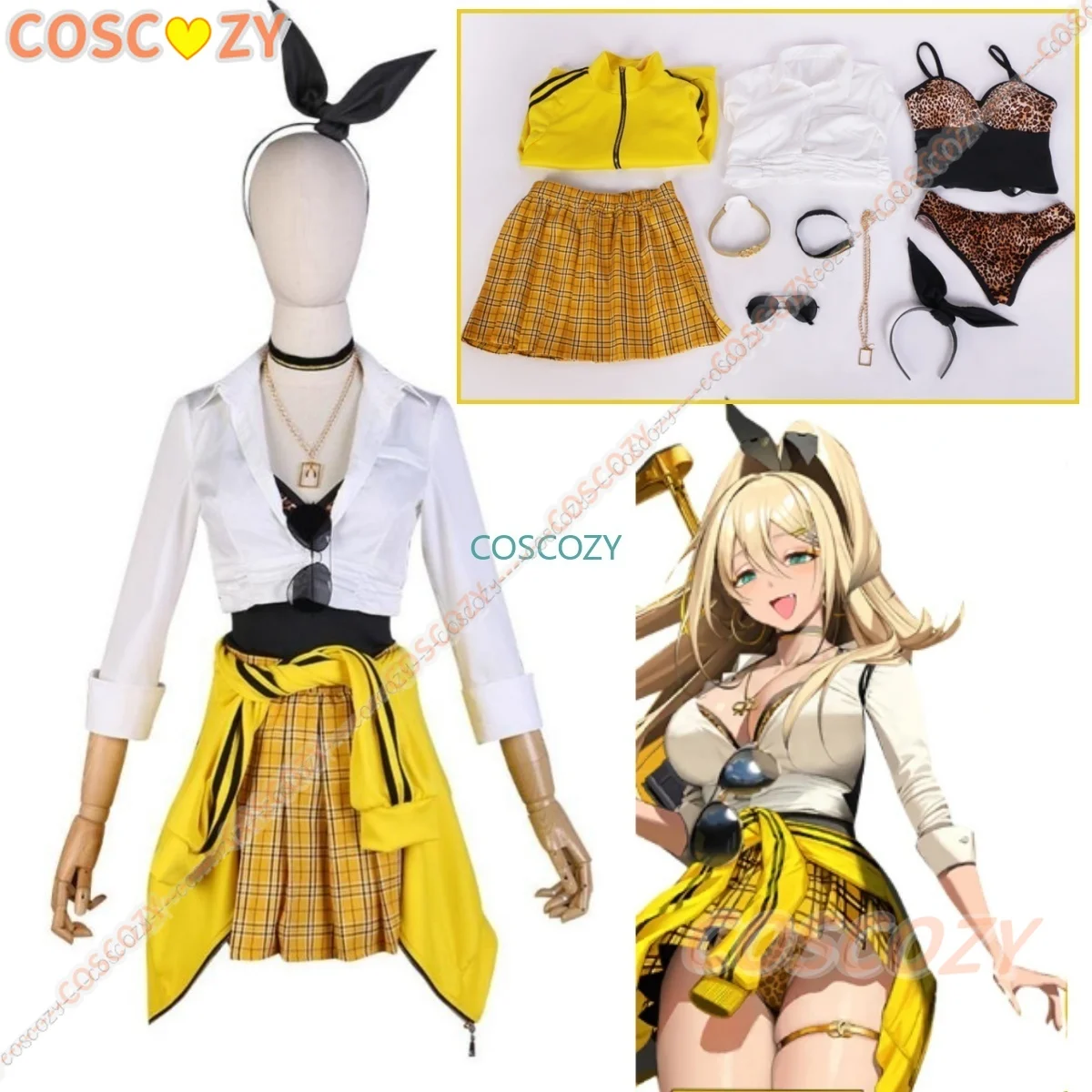 

NIKKE The Goddess Of Victory Ruffie Cosplay Costume Lovely Uniform Sexy Game Suit Halloween Party Role Play Outfit Women Clothes