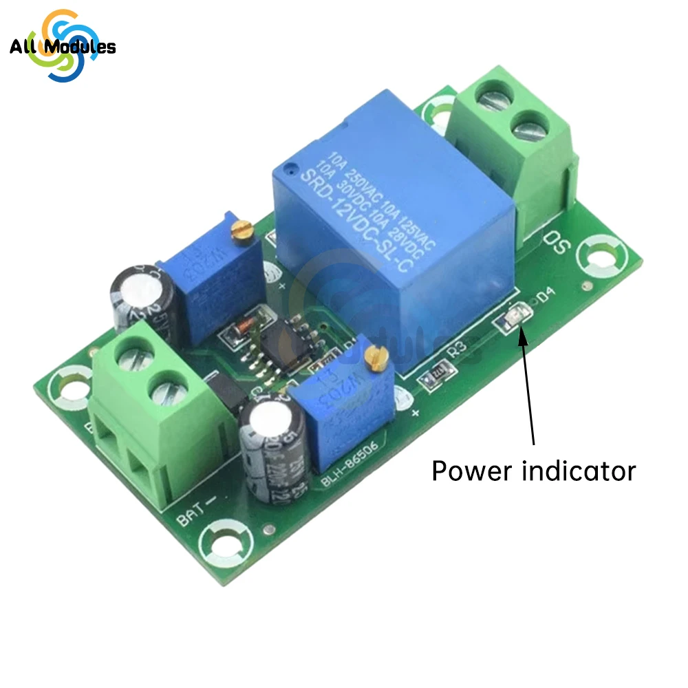 12V Battery Undervoltage Controller Battery Anti-Low Voltage Protection Plate Auto Load Voltage Recovery Disconnect Connection