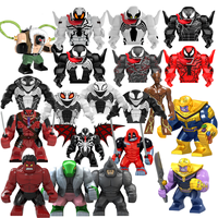 Building Blocks Anime Disney Model Figures Big Goblin Spiderman Iron Man Venom Captain Hawk Deadpool Technic Armor City Gift Toy