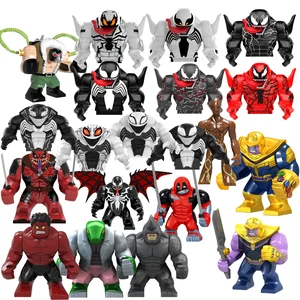 Disney-Anime Blocos de Construção Figuras Modelo, Duende Grande, Homem-Aranha, Homem de Ferro, Venom, Capitão Falcão, Deadpool, Armadura Técnica, Brinquedo Presente Cidade 10 principais vendas lego technic grande - №5