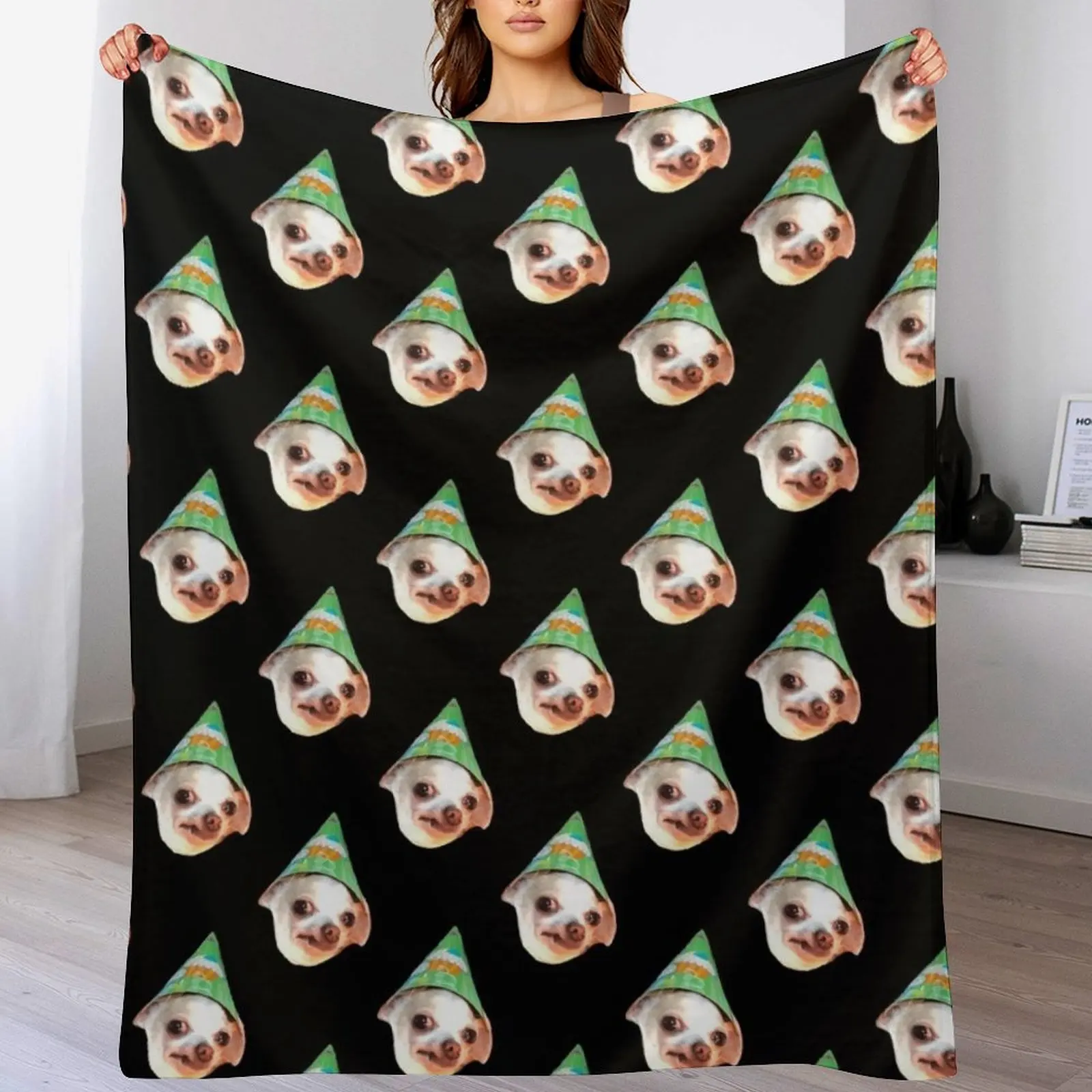 Tiktok chihuahua Throw Blanket Summer Beddings Flannel Fabric blankets and throws Fashion Sofas Blankets