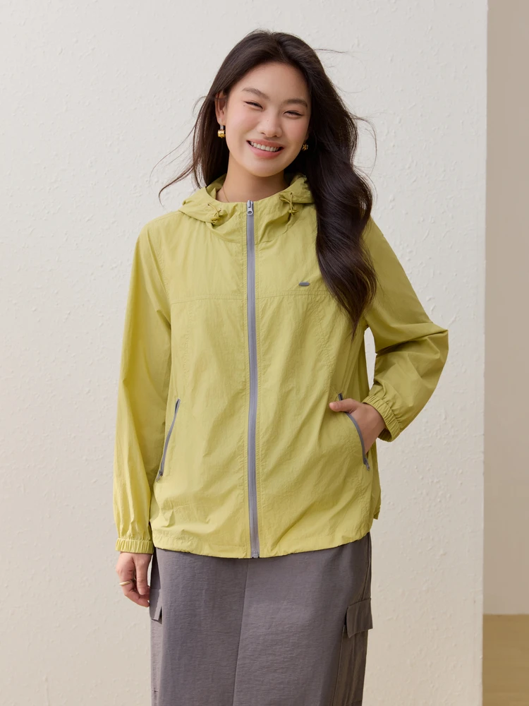 

Water-Resistant Outdoor Sports Style Jacket Simple Large Size Women's Cardigan Spring New Arrival Casual Long Sleeve Zipper