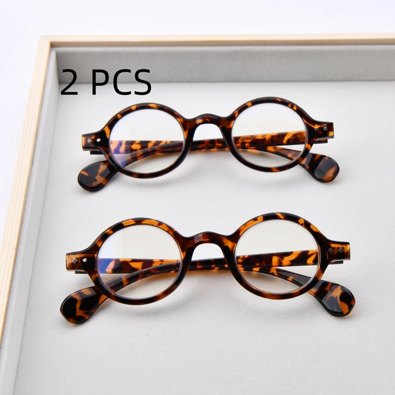 2PCS Anzug Mode Oval Lesebrille Bunte Anti Blau Licht Presbyopie Brille Für Frauen Männer 1,0 Bis + 4,0