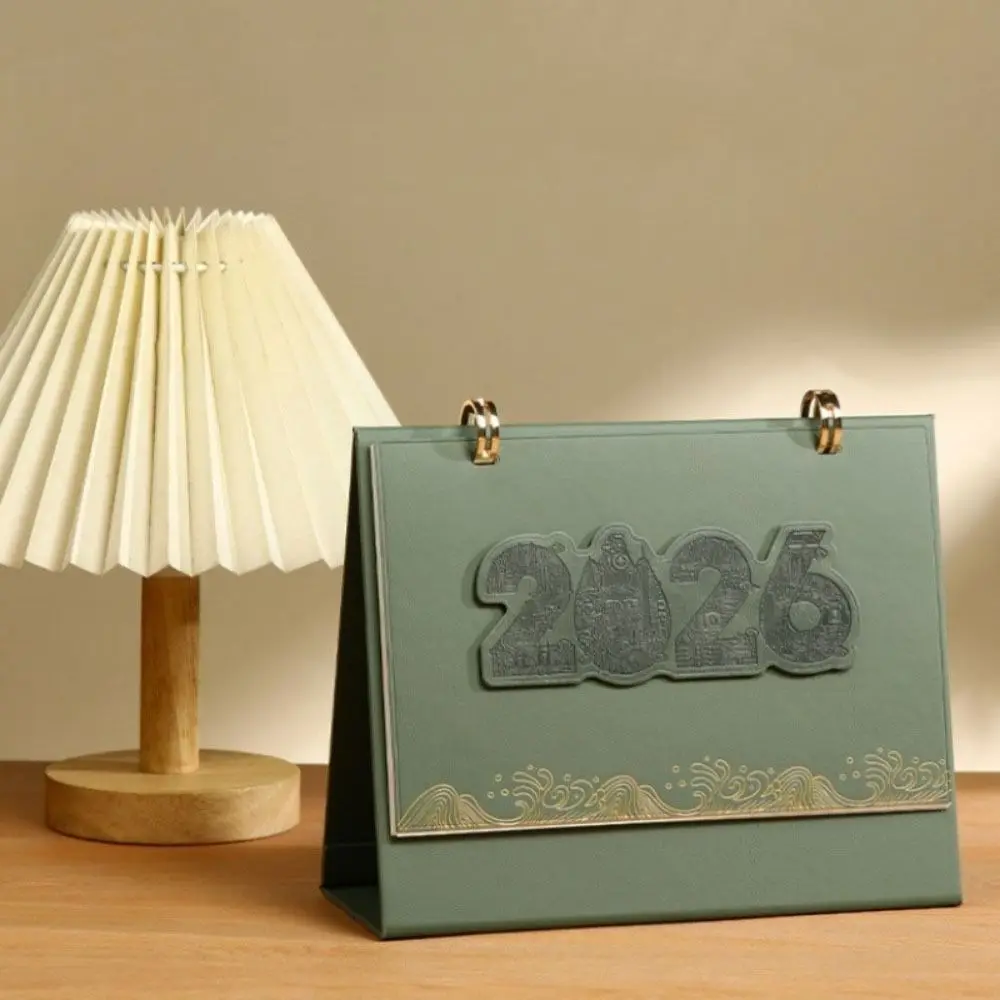 

Настольный календарь на 2026 год из плотной бумаги: ежедневный планировщик, список дел, отрывной календарь-ежедневник, блокнот для заметок, органайзер для управления временем