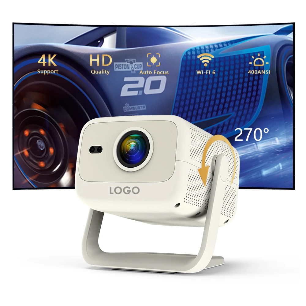 2025 New R2 Pro Auto-Focus 1080P HD Projector With Android OS For Netflix/YouTube