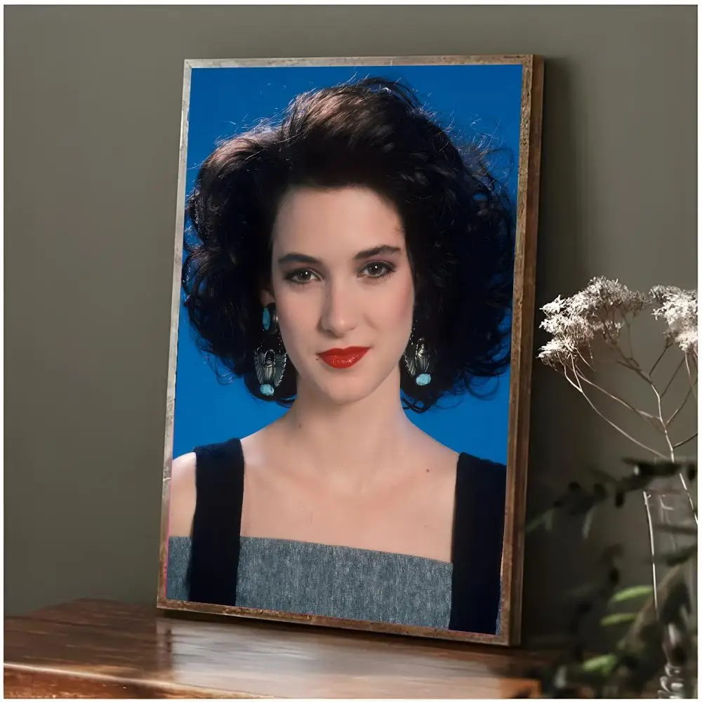 actress celebrity W-Winona Ryder Poster Modern Wall Art Bedroom Living Room Print Unframed