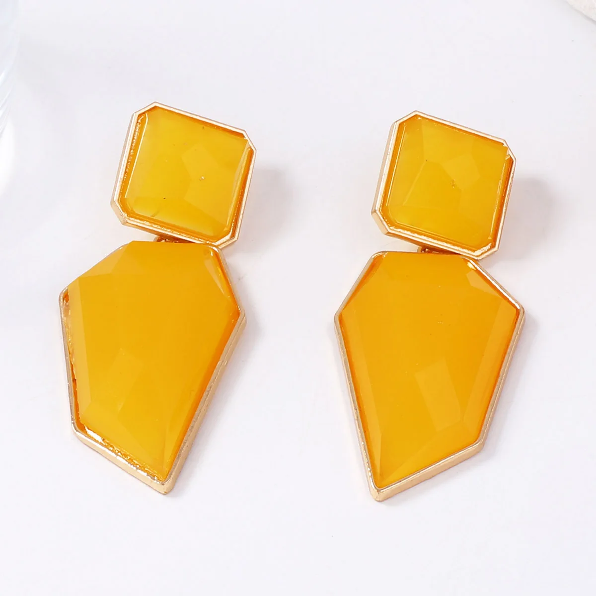 موضة الراتنج المعدني هندسية استرخى أقراط ZAA جديد الحد الأدنى خمر أقراط المرأة مجوهرات اكسسوارات الحفلات #3