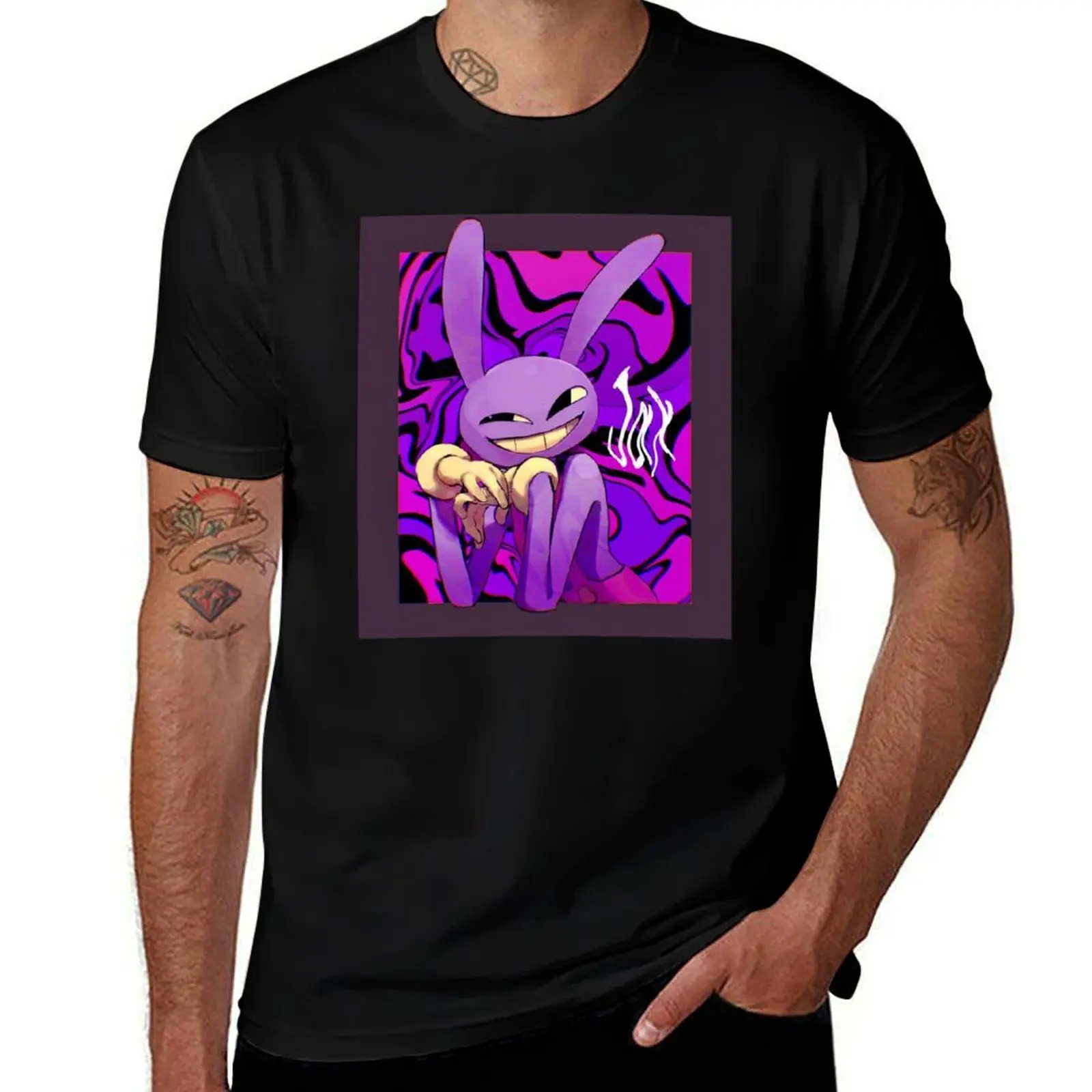 

jax the amazing digital circus fanart Animation Series T-Shirt blacks korean fashion vintage t shirts oversizeds t shirts men