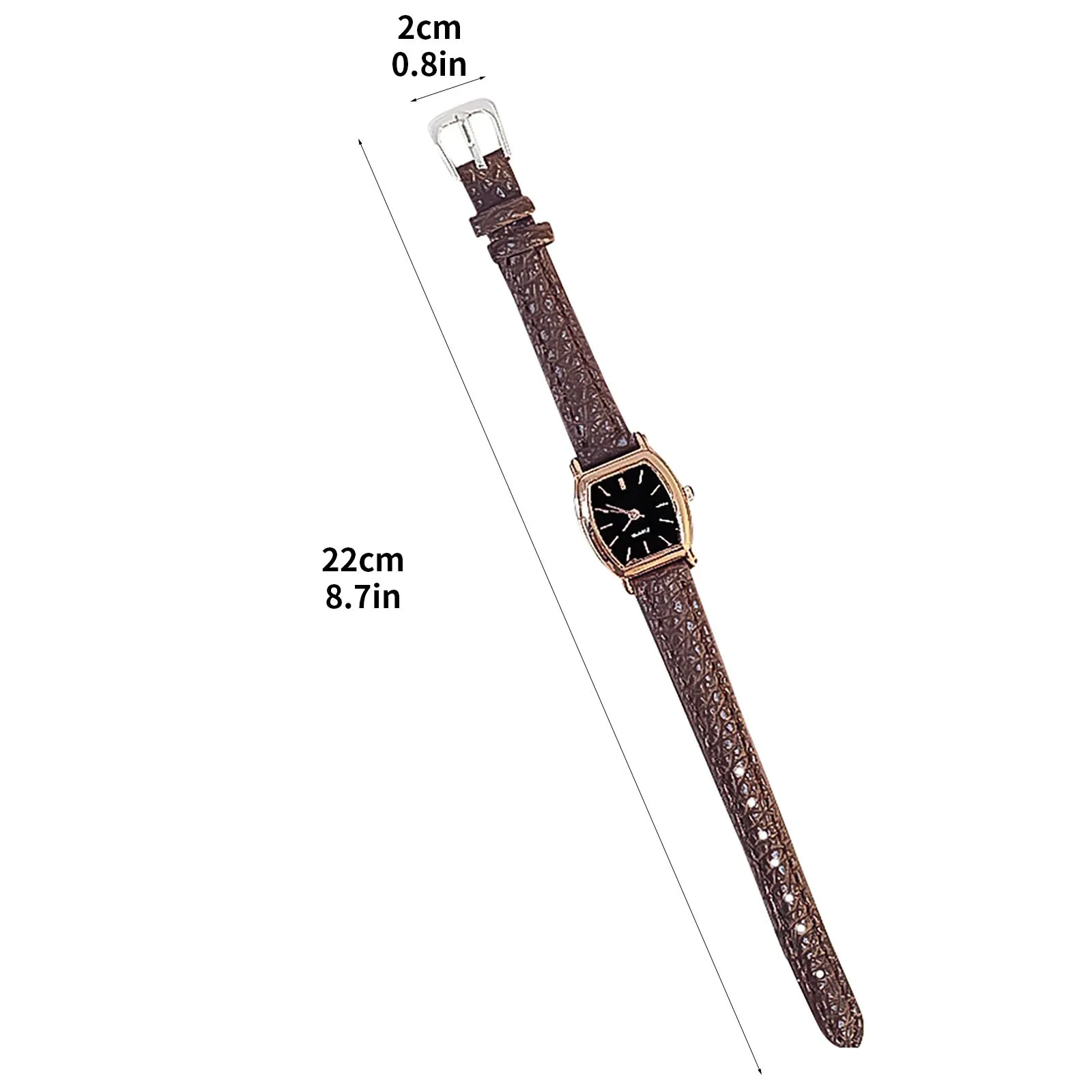 Rectangle Women Fashion Watches A Elegant Quartz Wristwatches Luxury Brand Black Female Watch Leather Clock