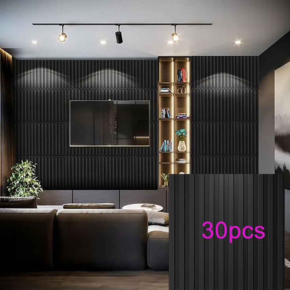 None KUUJOJO 3D-strukturiertes Wandpaneel für Innenwanddekoration, geeignet für Wohnzimmer, Flur, Schlafzimmer, Hotel, Büro, Klebeband 6
