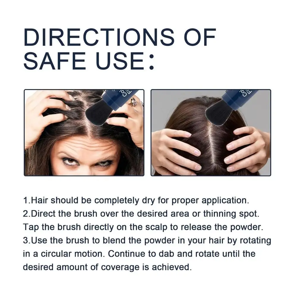 for Root Touchup Supersize Color Fibers with Refill Set for Thinning Hair with Hair Thickening Fibers Colored Hair Thickener