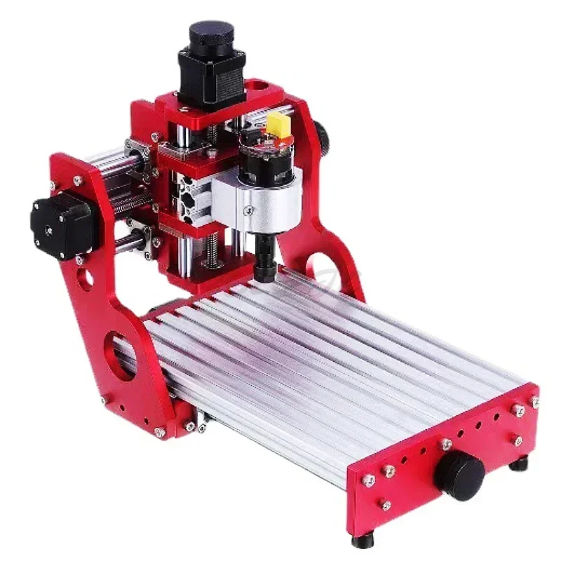 Small Desktop Metal Carving Machine CNC Carving Machine Red CNC1419 Standard Edition Full Metal