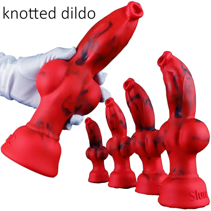 عقدة كبيرة الكلب دسار واقعية طويلة لينة سيليكون الحيوان الذئب الشرج دسار شفط كأس القضيب ديك الخيال مثلي الجنس الجنس لعب للنساء الرجال #1