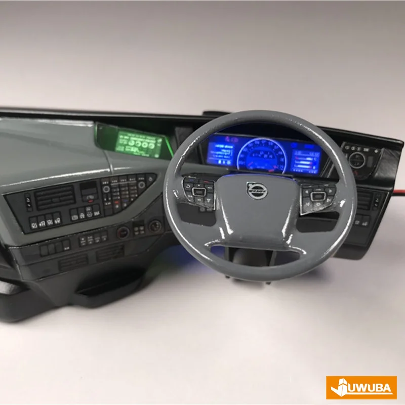 RC Truck Dashboard Cab Control For 1/14 Tamiya Tipper Tractor Truck For  Volvo FH16 750 1:14th Scale Model Truck Part Rc Truck